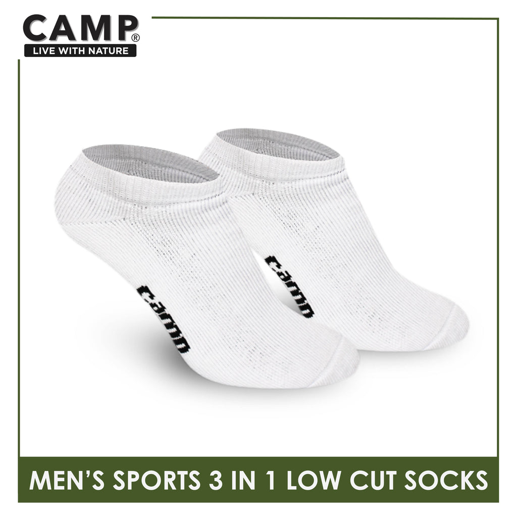 Camp Men's Cotton Thick Sports Low Cut Socks 3 pairs in a pack CMS0