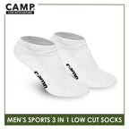 Camp Men's Cotton Thick Sports Low Cut Socks 3 pairs in a pack CMS0