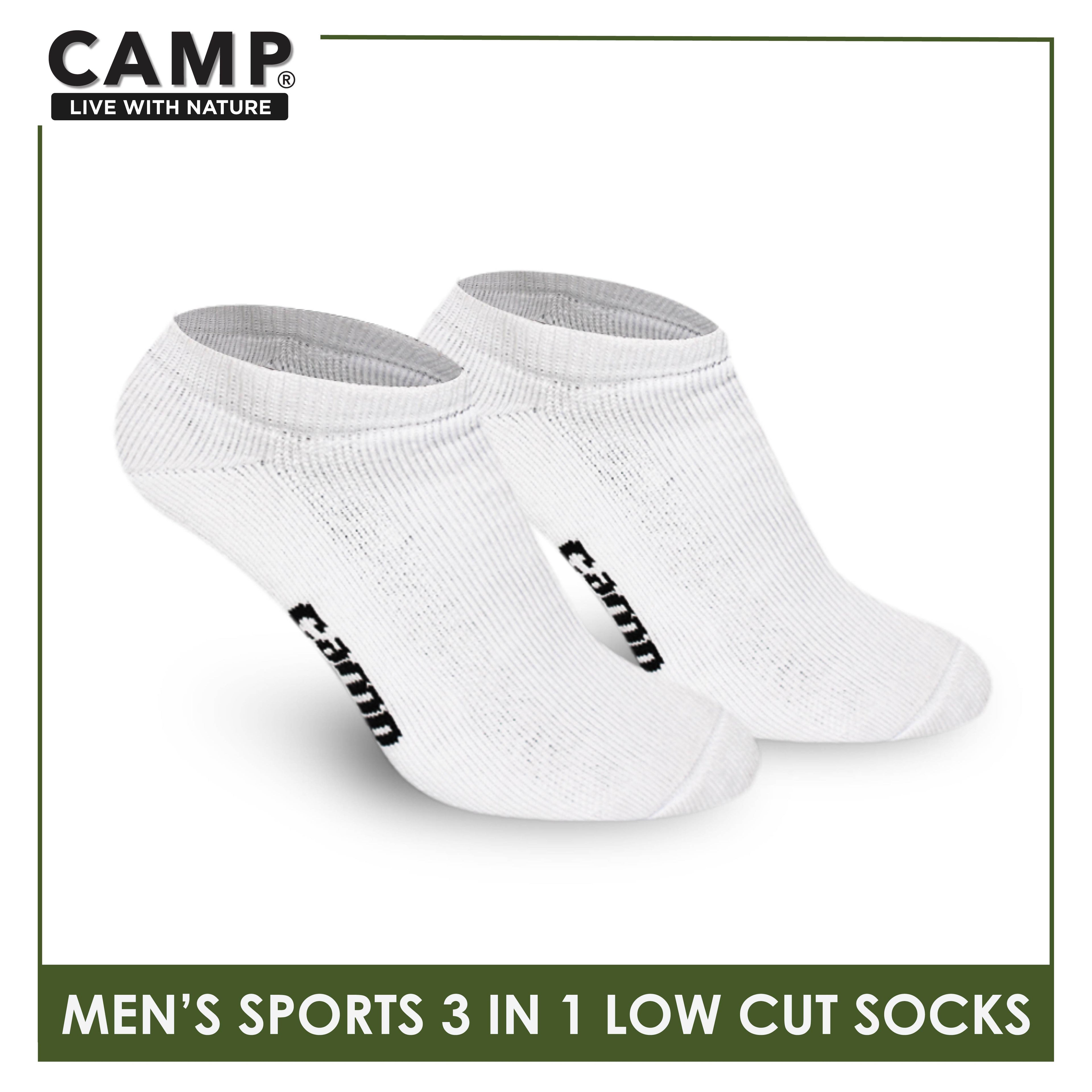 Camp Men's Cotton Thick Sports Low Cut Socks 3 pairs in a pack CMS0