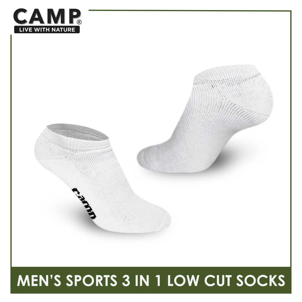 Camp Men's Cotton Thick Sports Low Cut Socks 3 pairs in a pack CMS0