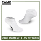 Camp Men's Cotton Thick Sports Low Cut Socks 3 pairs in a pack CMS0