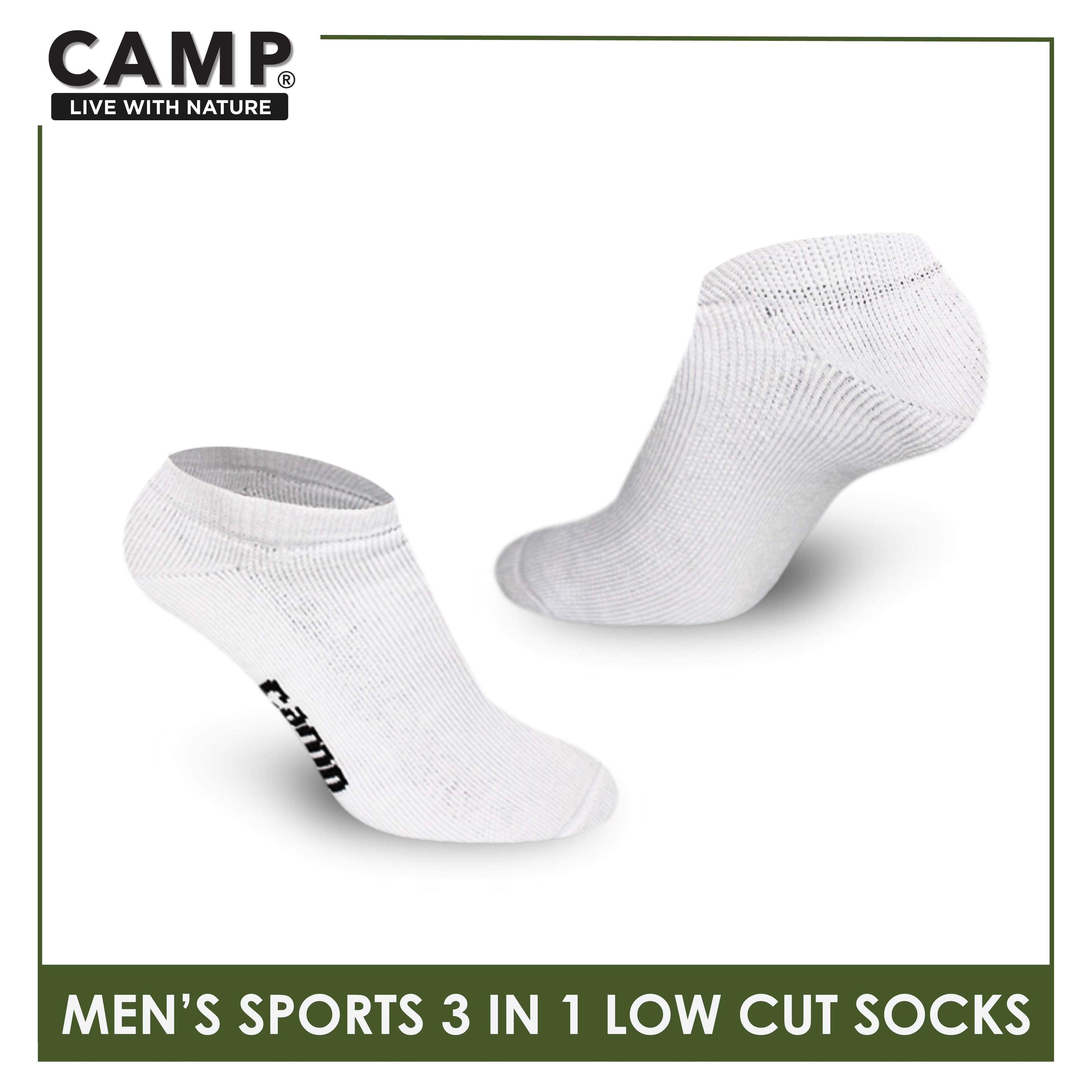 Camp Men's Cotton Thick Sports Low Cut Socks 3 pairs in a pack CMS0