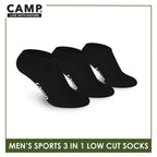 Camp Men's Cotton Thick Sports Low Cut Socks 3 pairs in a pack CMS0