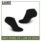 Camp Men's Cotton Thick Sports Low Cut Socks 3 pairs in a pack CMS0
