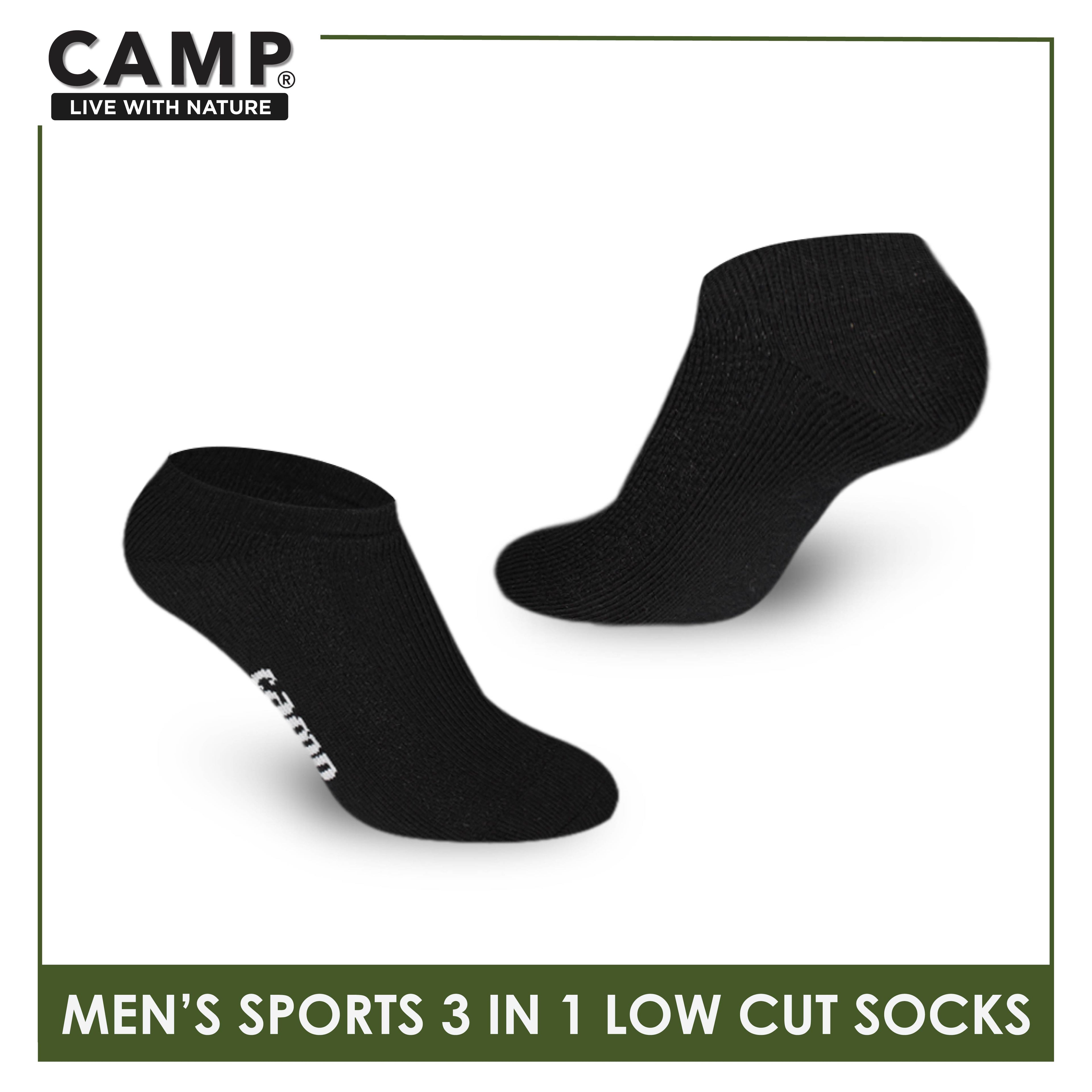 Camp Men's Cotton Thick Sports Low Cut Socks 3 pairs in a pack CMS0