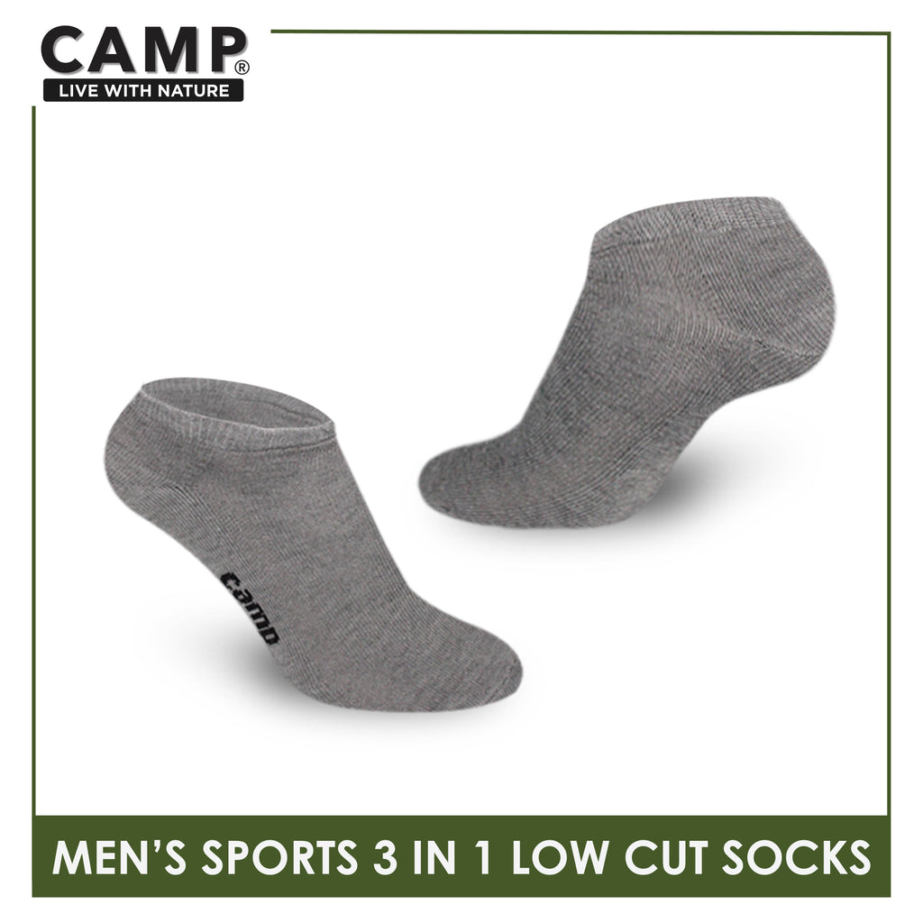 Camp Men's Cotton Thick Sports Low Cut Socks 3 pairs in a pack CMS0