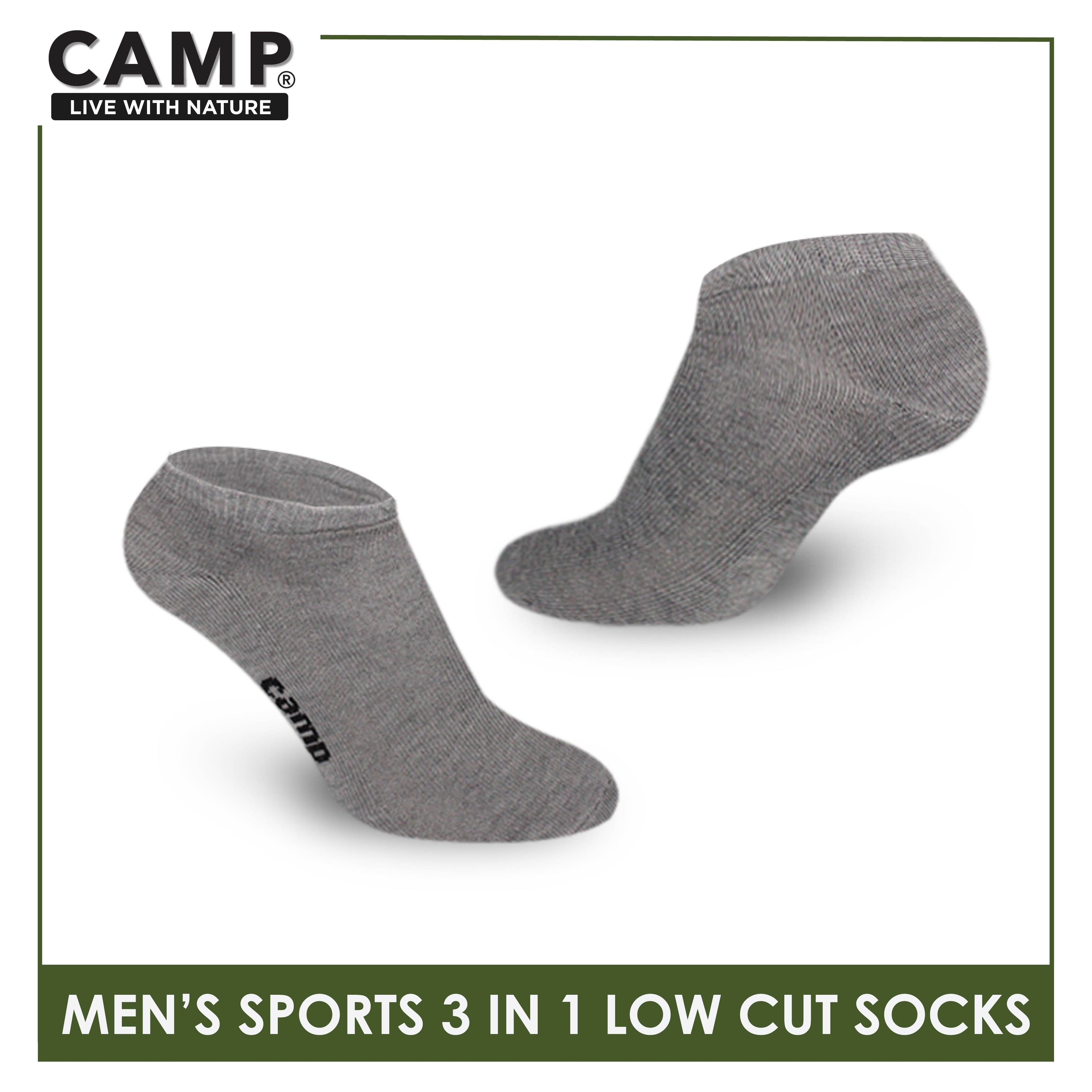 Camp Men's Cotton Thick Sports Low Cut Socks 3 pairs in a pack CMS0