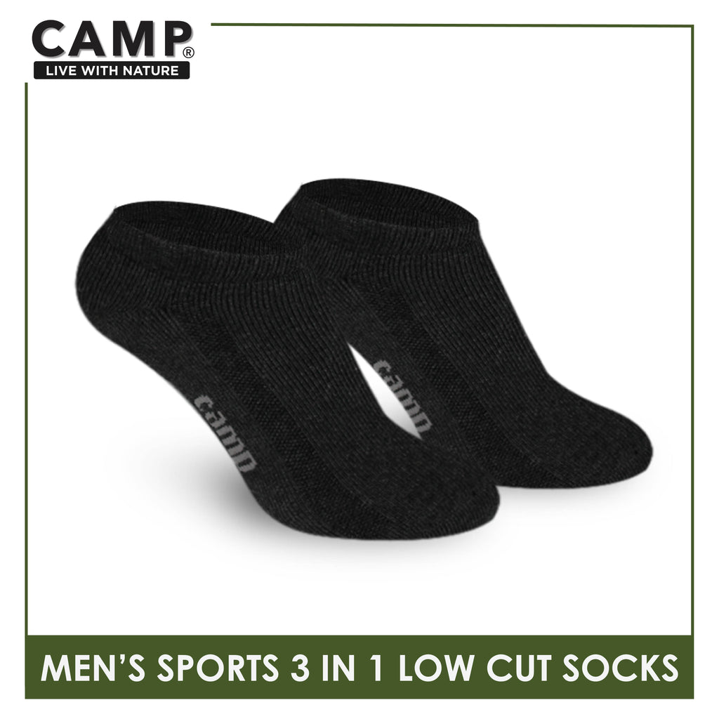 Camp Men's Cotton Thick Sports Low Cut Socks 3 pairs in a pack CMS0
