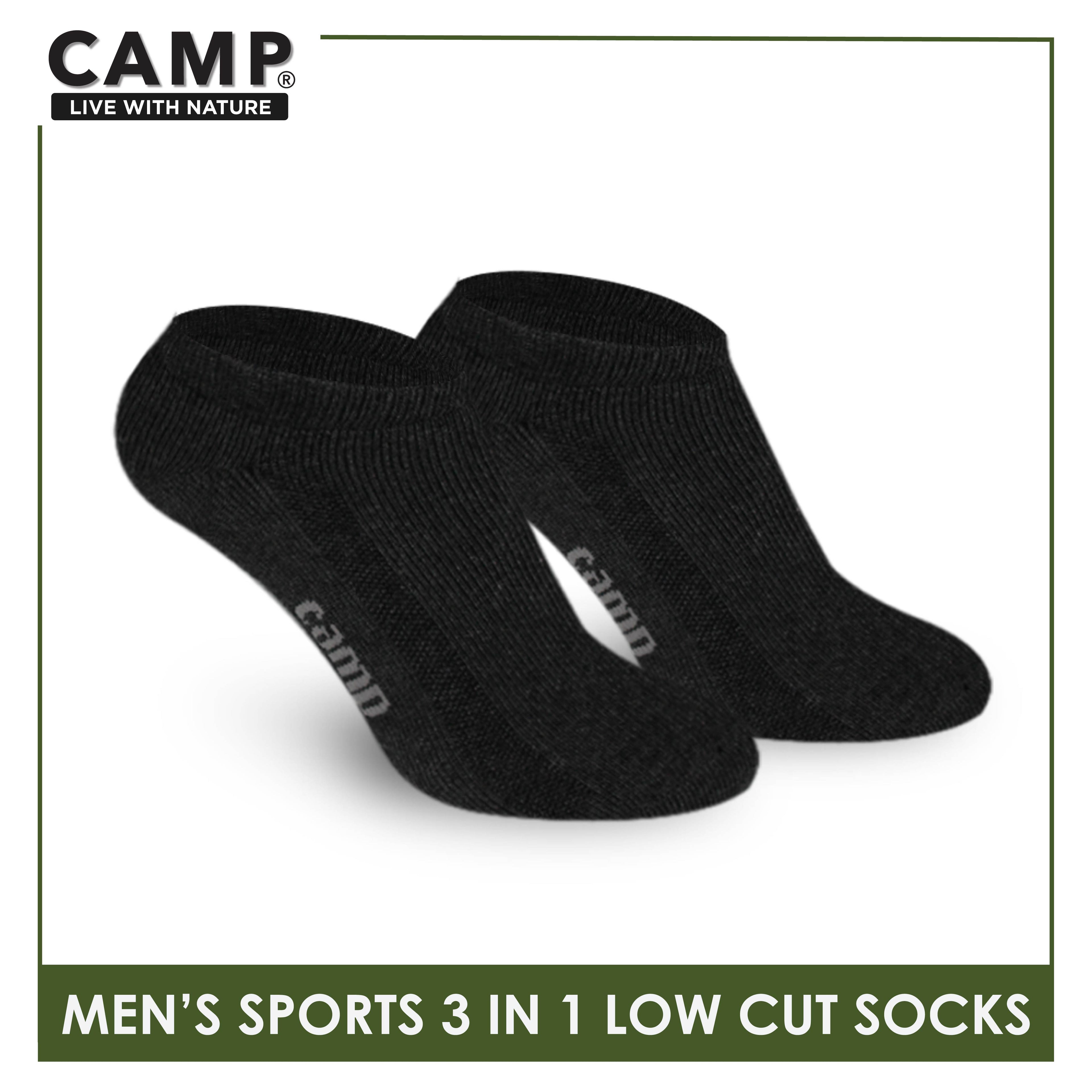 Camp Men's Cotton Thick Sports Low Cut Socks 3 pairs in a pack CMS0