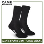 Camp Men's Cotton Thick Sports Crew Socks 3 pairs in a pack CMS3