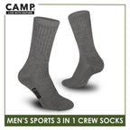 Camp Men's Cotton Thick Sports Crew Socks 3 pairs in a pack CMS3