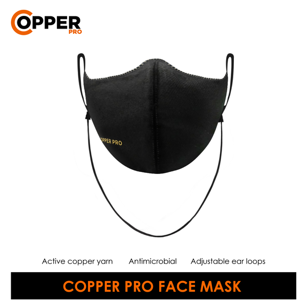 Burlington Unisex Copper Pro Antimicrobial Facemask ind1 CPBMMASK1/CPBLMASK1 (4846306197609)