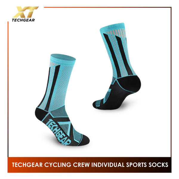 Burlington Men's Techgear Rapid Cycling Thick Sports Crew Socks 1 Pair TGMB1401