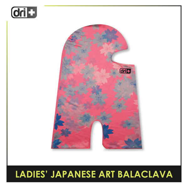 Dri Plus Ladies’ Japanese Art Hanami Washable Multi-Functional Moisture Wicking Balaclava 1 piece DLB3301