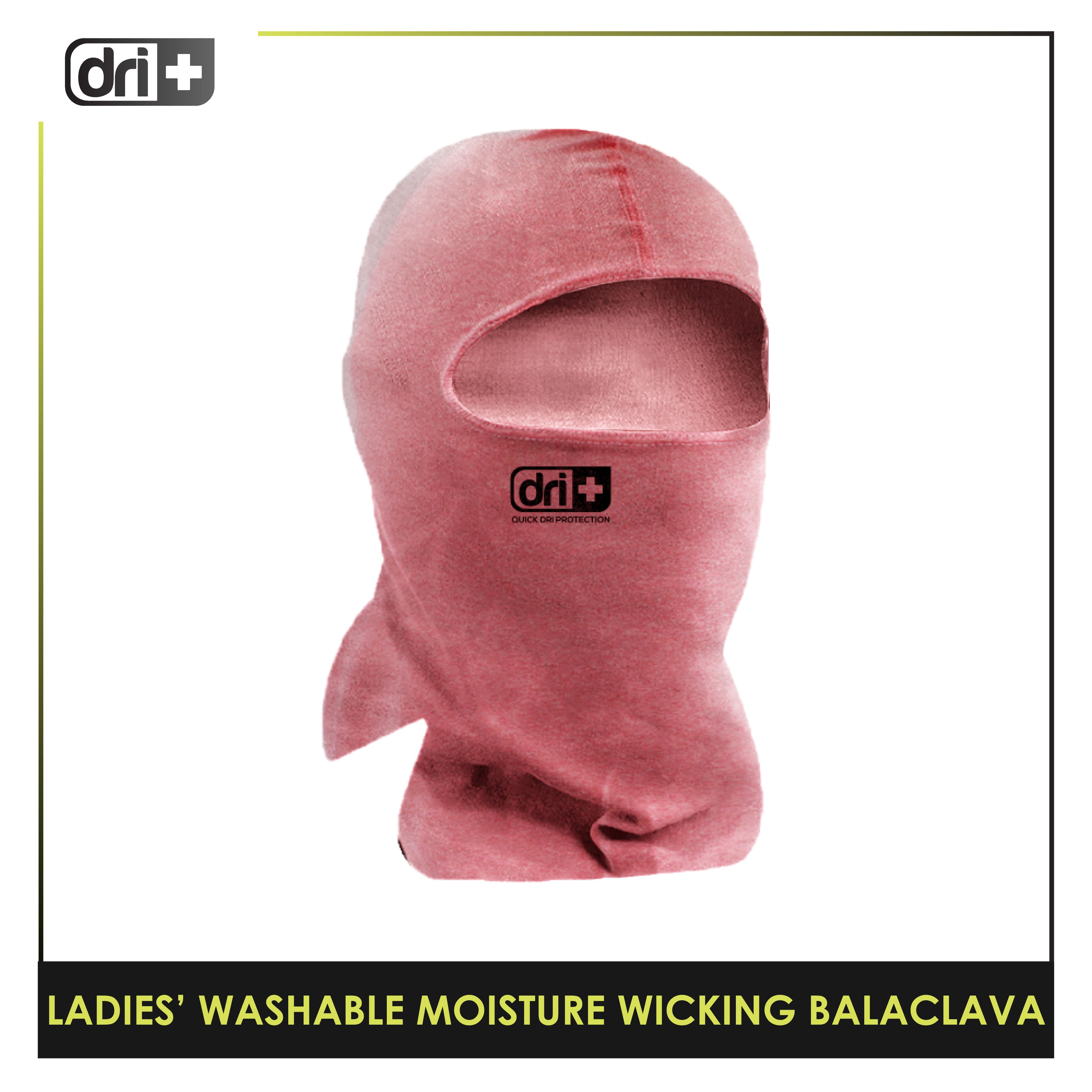 Dri Plus DLBAL01 Ladies' Washable Multi-Functional Moisture Wicking Premium Balaclava 1 piece