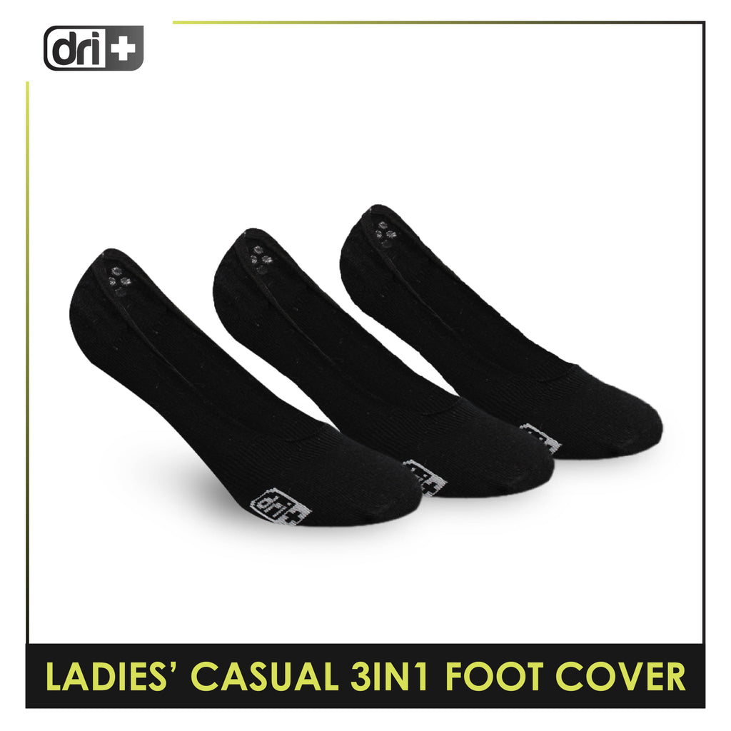 Dri Plus Ladies’ Lite Thin Casual Foot Cover 3 pairs in a pack DLCFG1