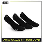 Dri Plus Ladies’ Lite Thin Casual Foot Cover 3 pairs in a pack DLCFG1