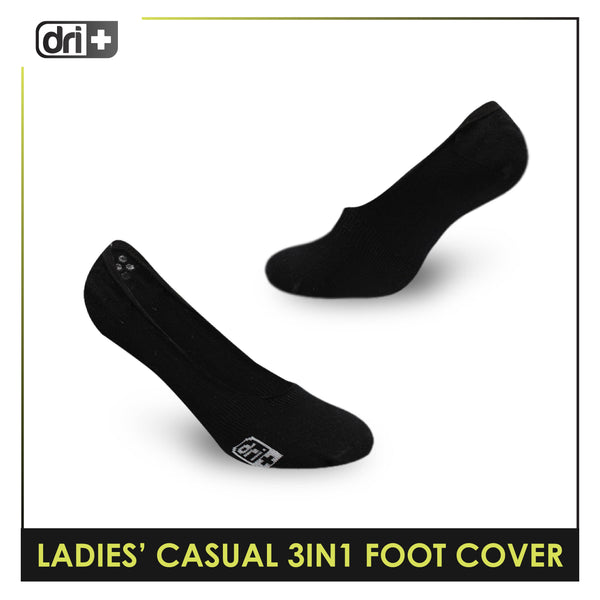 Dri Plus Ladies' Lite Casual Foot Cover 3 pairs in a pack DLCFG1