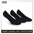 Dri Plus Ladies' Lite Thin Casual Foot Cover Socks 3 pairs in a pack DLCFG2
