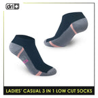 Dri Plus Ladies' Lite Thin Casual Low Cut Socks 3 pairs in a pack DLCKG30