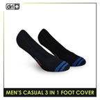 Dri Plus Men's Lite Thin Casual Foot Cover Socks 3 pairs in a pack DMCFG3