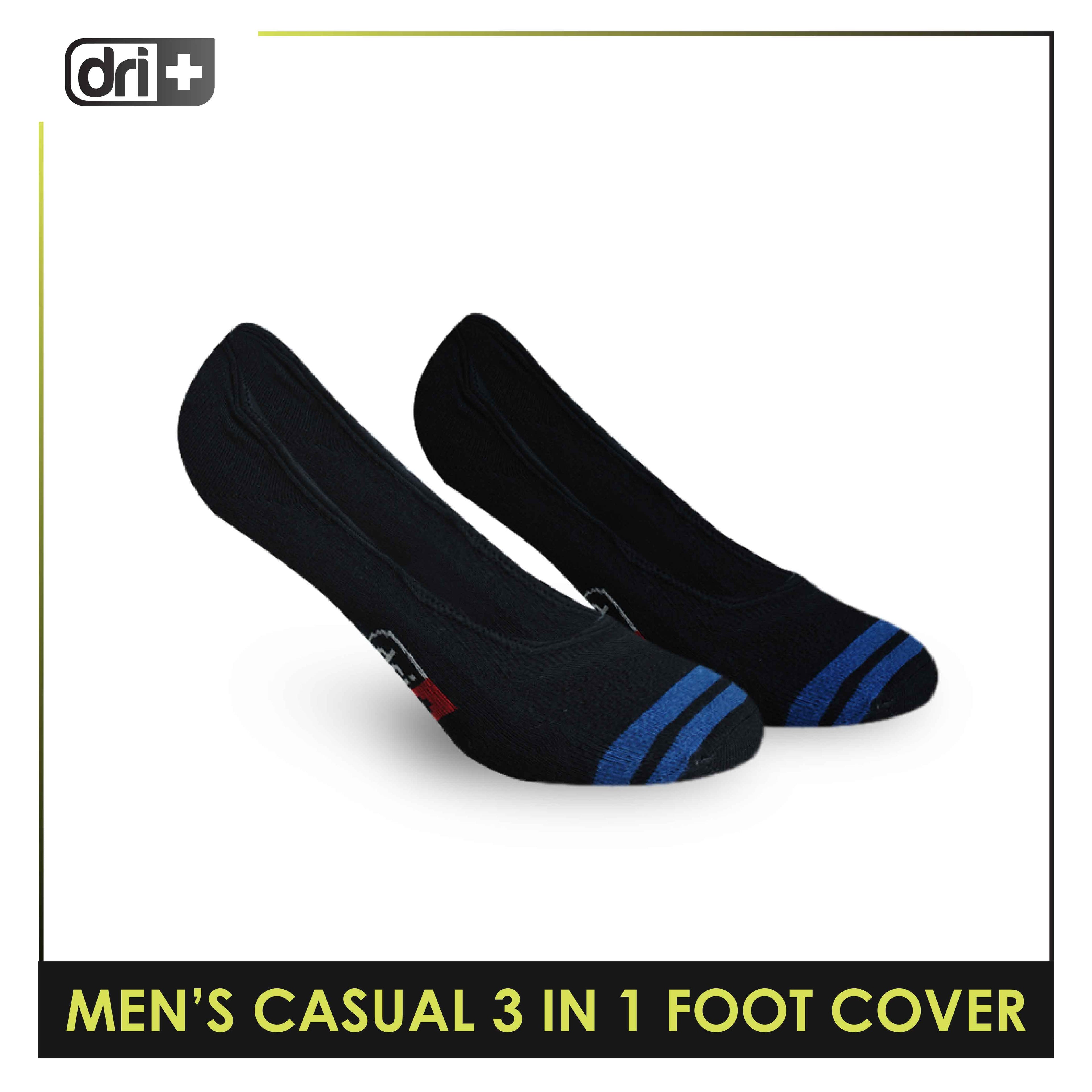 Dri Plus Men's Lite Thin Casual Foot Cover Socks 3 pairs in a pack DMCFG3
