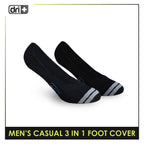 Dri Plus Men's Lite Thin Casual Foot Cover Socks 3 pairs in a pack DMCFG3
