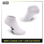 Dri Plus Men's Thin Casual Lite Low Cut Socks 3 pairs in a pack DMCG14