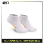 Dri Plus Men's Thin Casual Lite Low Cut Socks 3 pairs in a pack DMCG14