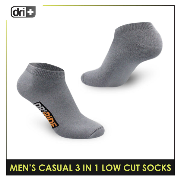 Dri Plus Men’s Lite Casual Low Cut Socks 3 pairs in a pack DMCG2402