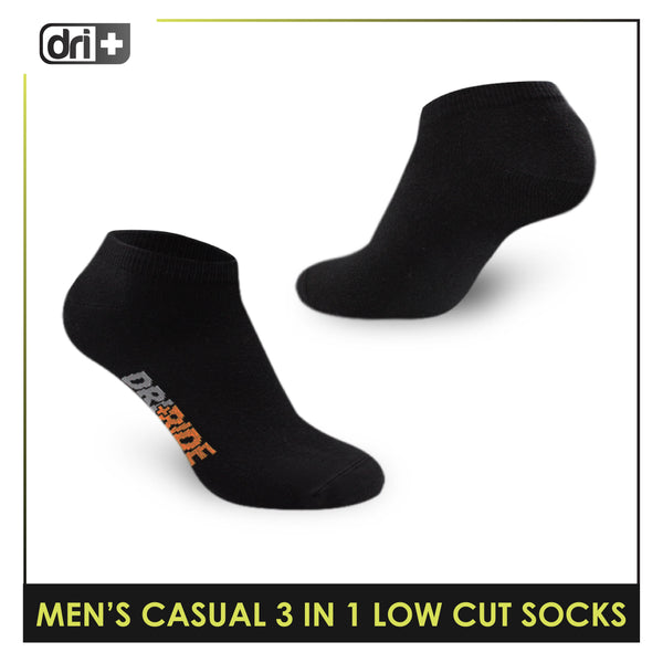 Dri Plus Men’s Lite Casual Low Cut Socks 3 pairs in a pack DMCG2402
