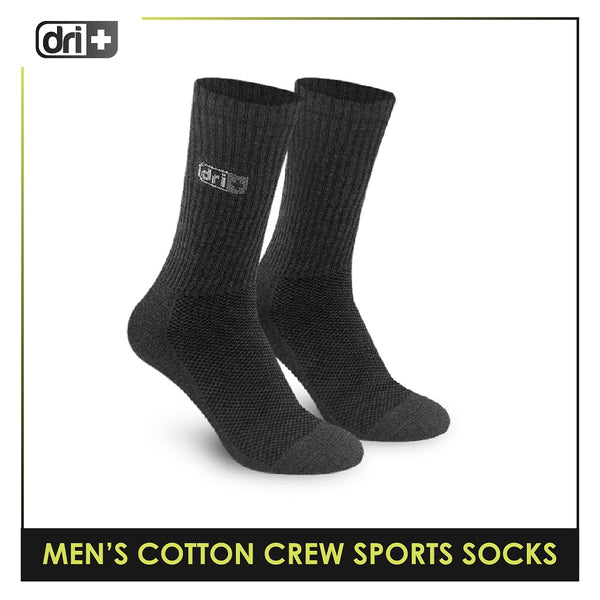 Dri Plus DMS0401 Men's Thick Cotton Crew Sports Socks 1 pair (4799349686377)