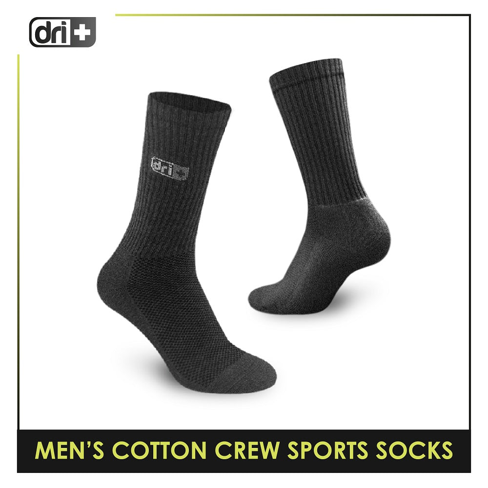 Dri Plus DMS0401 Men's Thick Cotton Crew Sports Socks 1 pair (4799349686377)