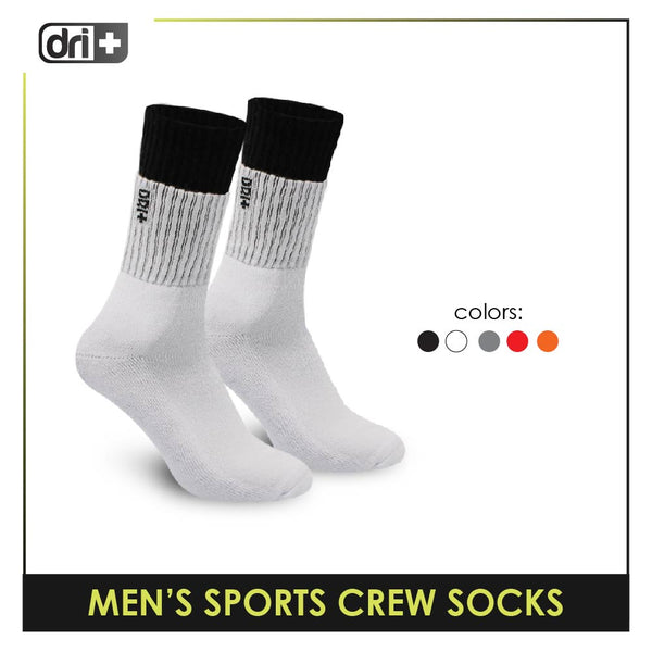 Dri Plus Men's Thick Sports Crew Socks 1 pair DMS2402