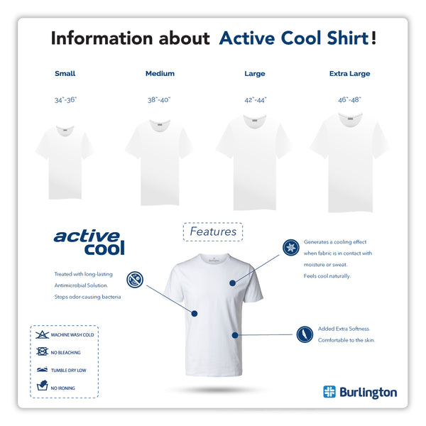 Burlington Men's Dri Cool Shirt 1 piece GTMSPR2301