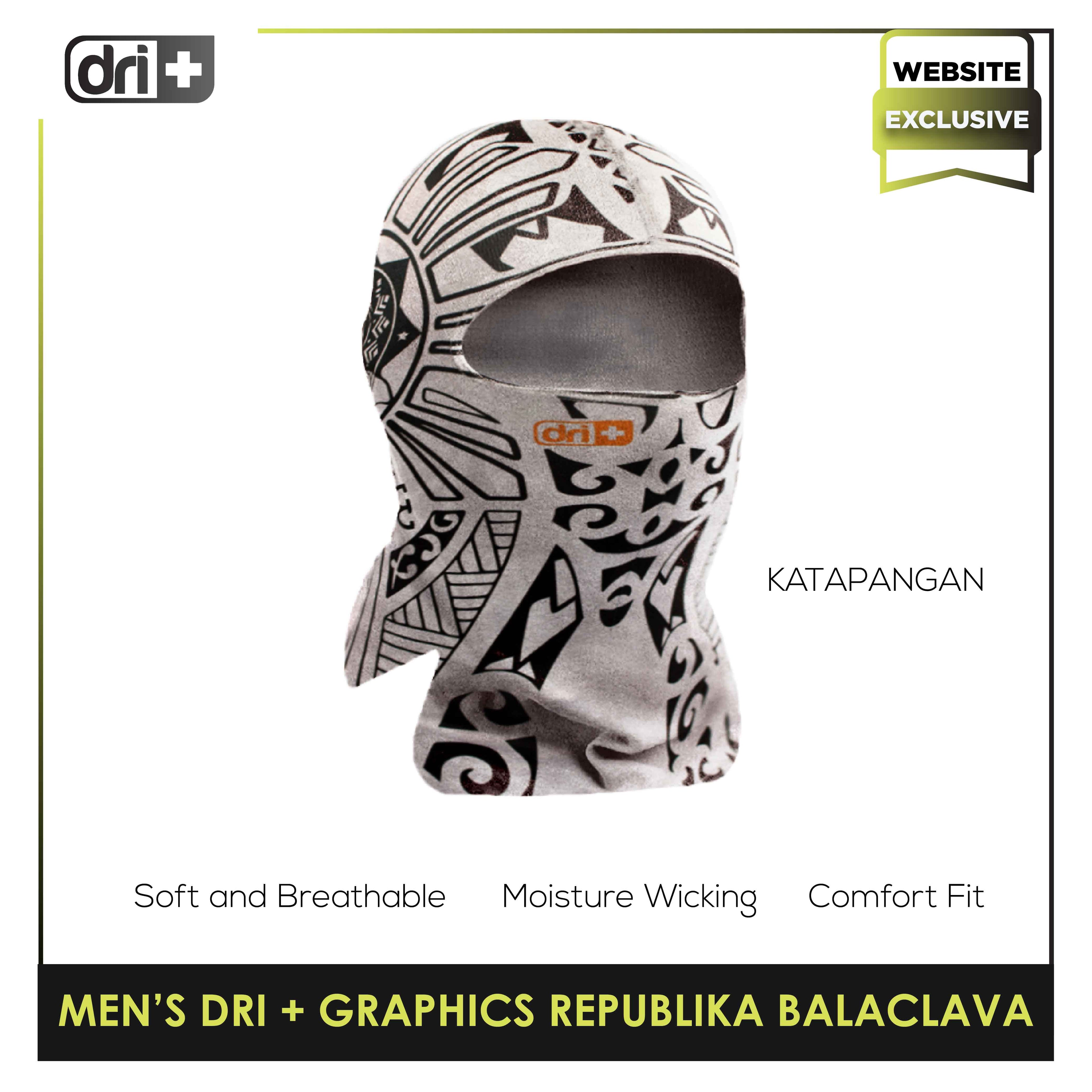 Dri Plus Men's Republika Series Washable Multi-Functional Moisture Wicking Balaclava 1 pc DMREPUBALA1201 (6650014892137)