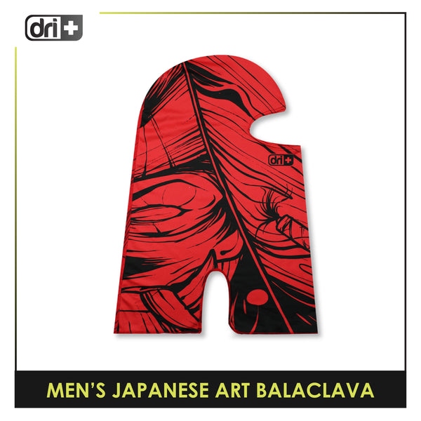 Dri Plus Men's Japanese Art Menpo Washable Multi-Functional Moisture Wicking Balaclava 1 piece DMB3305