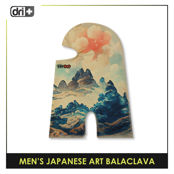 Dri Plus Men's Japanese Art Yama Washable Multi-Functional Moisture Wicking Balaclava 1 piece DMB3303