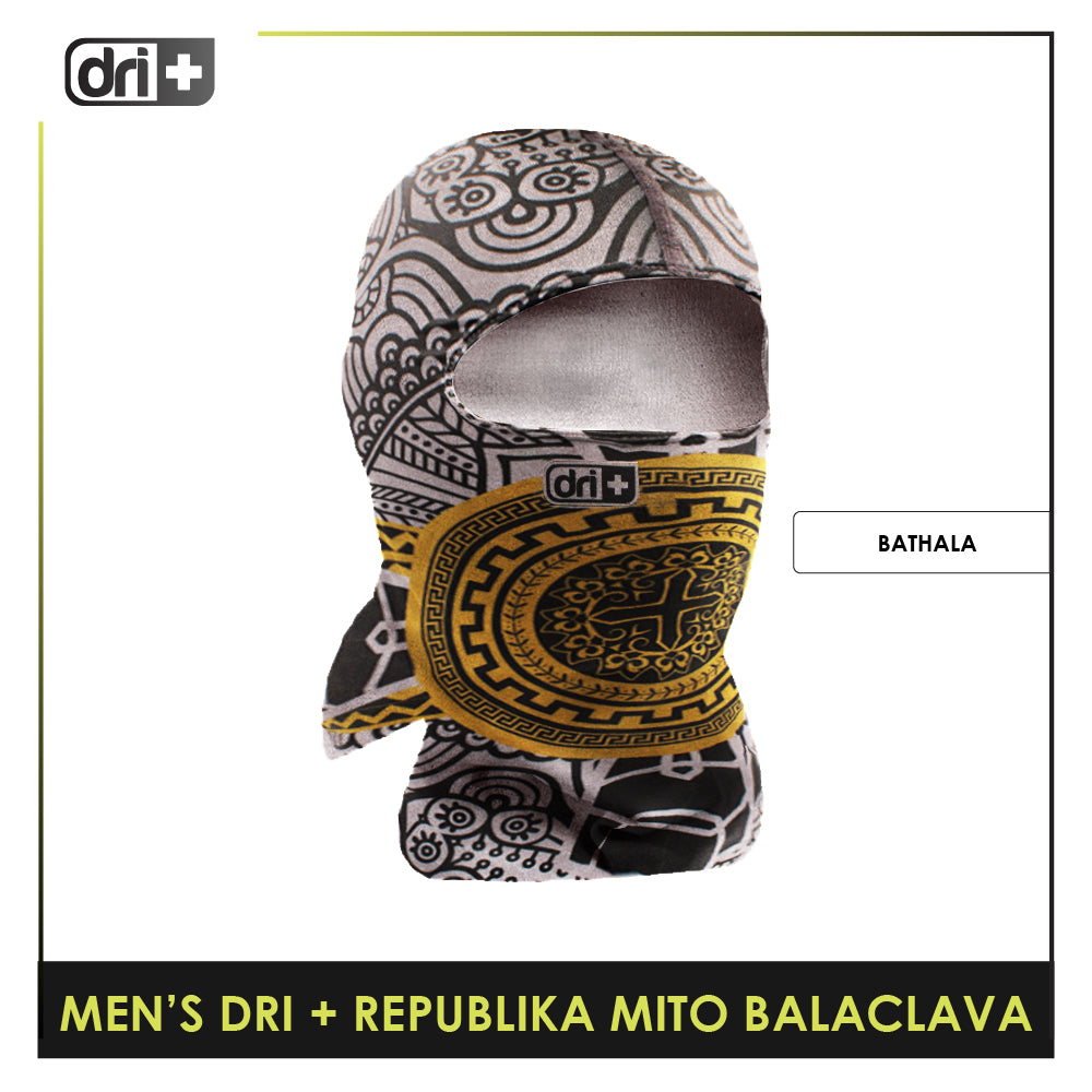 Dri Plus Men's Republika Mito Washable Multi-Functional Moisture Wicking Balaclava 1 piece DMBRM2301