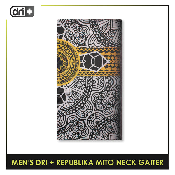 Dri Plus Men's Republika Mito Washable Multi-Functional Moisture Wicking Neck Gaiter 1 piece DMNRM2301