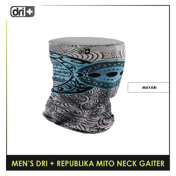 Dri Plus Men's Republika Mito Washable Multi-Functional Moisture Wicking Neck Gaiter 1 piece DMNRM2301