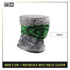 Dri Plus Men's Republika Mito Washable Multi-Functional Moisture Wicking Neck Gaiter 1 piece DMNRM2301