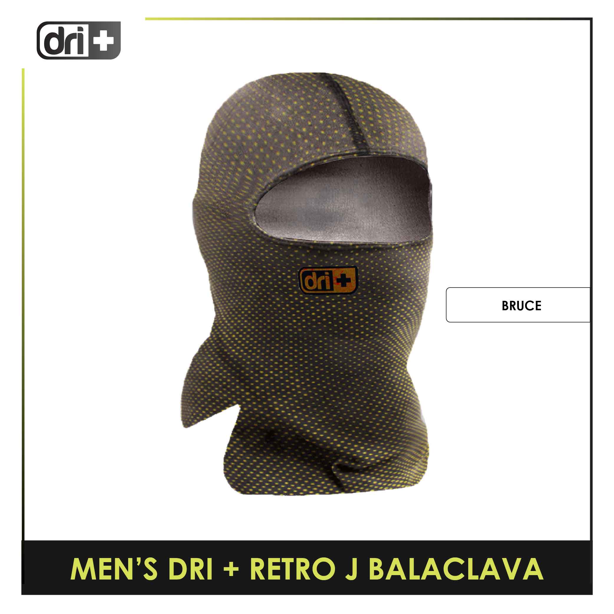 Dri Plus Men's Retro J Washable Multi-Functional Moisture Wicking Balaclava 1 piece DUMBRJ2201