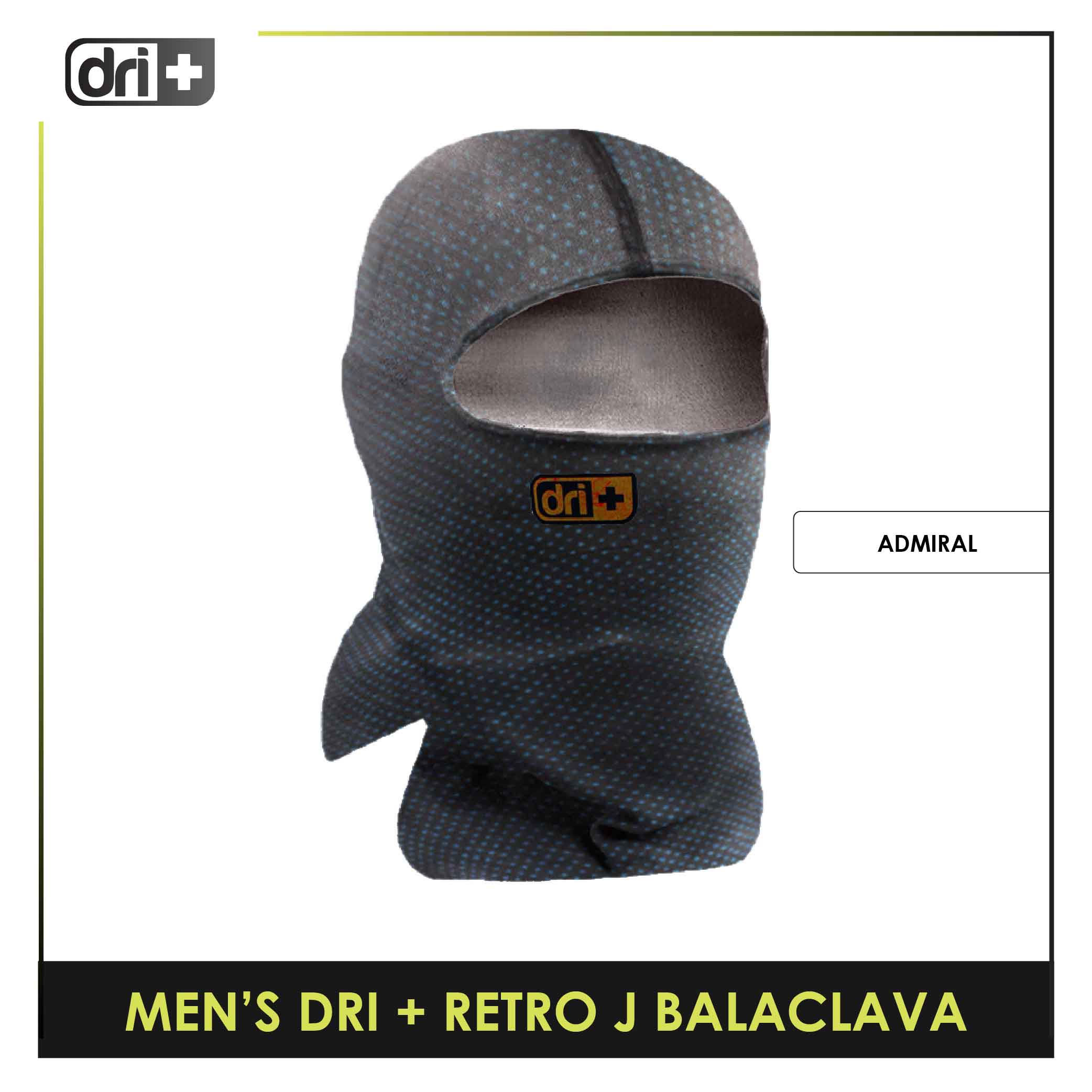 Dri Plus Men's Retro J Washable Multi-Functional Moisture Wicking Balaclava 1 piece DUMBRJ2201
