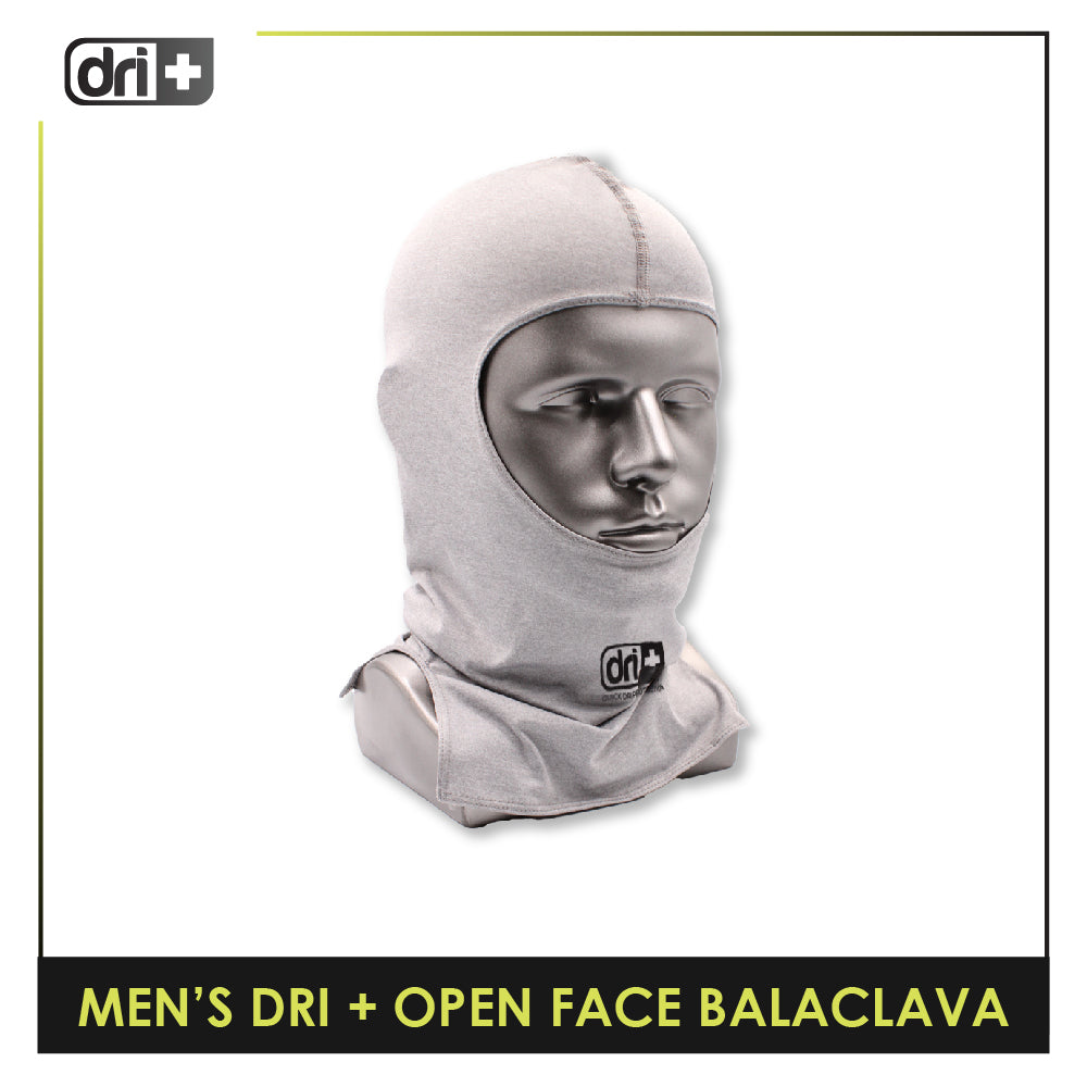 Dri Plus Men's Washable Multi-Functional Moisture Wicking Open Face Balaclava 1 piece DMBALA02