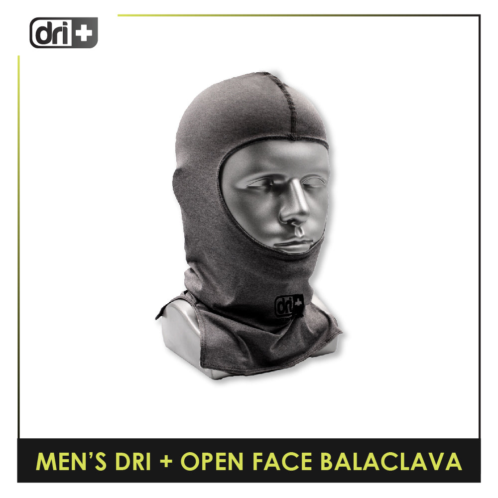 Dri Plus Men's Washable Multi-Functional Moisture Wicking Open Face Balaclava 1 piece DMBALA02