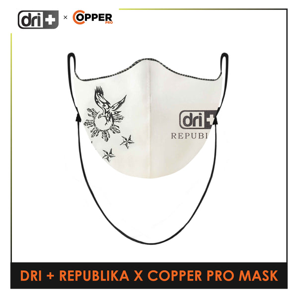 Burlington Men's Copper Pro Face Mask X Dri Plus Republika 1 pc CPMREBUPLIKA1 (Limited Time Offer) (6661663621225)