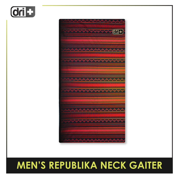 Dri Plus Men's Republika Washable Multi-Functional Moisture Wicking Neck Gaiter 1 piece DMNR3101
