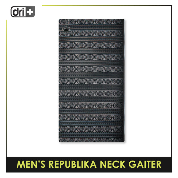 Dri Plus Men's Republika Washable Multi-Functional Moisture Wicking Neck Gaiter 1 piece DMNR3101