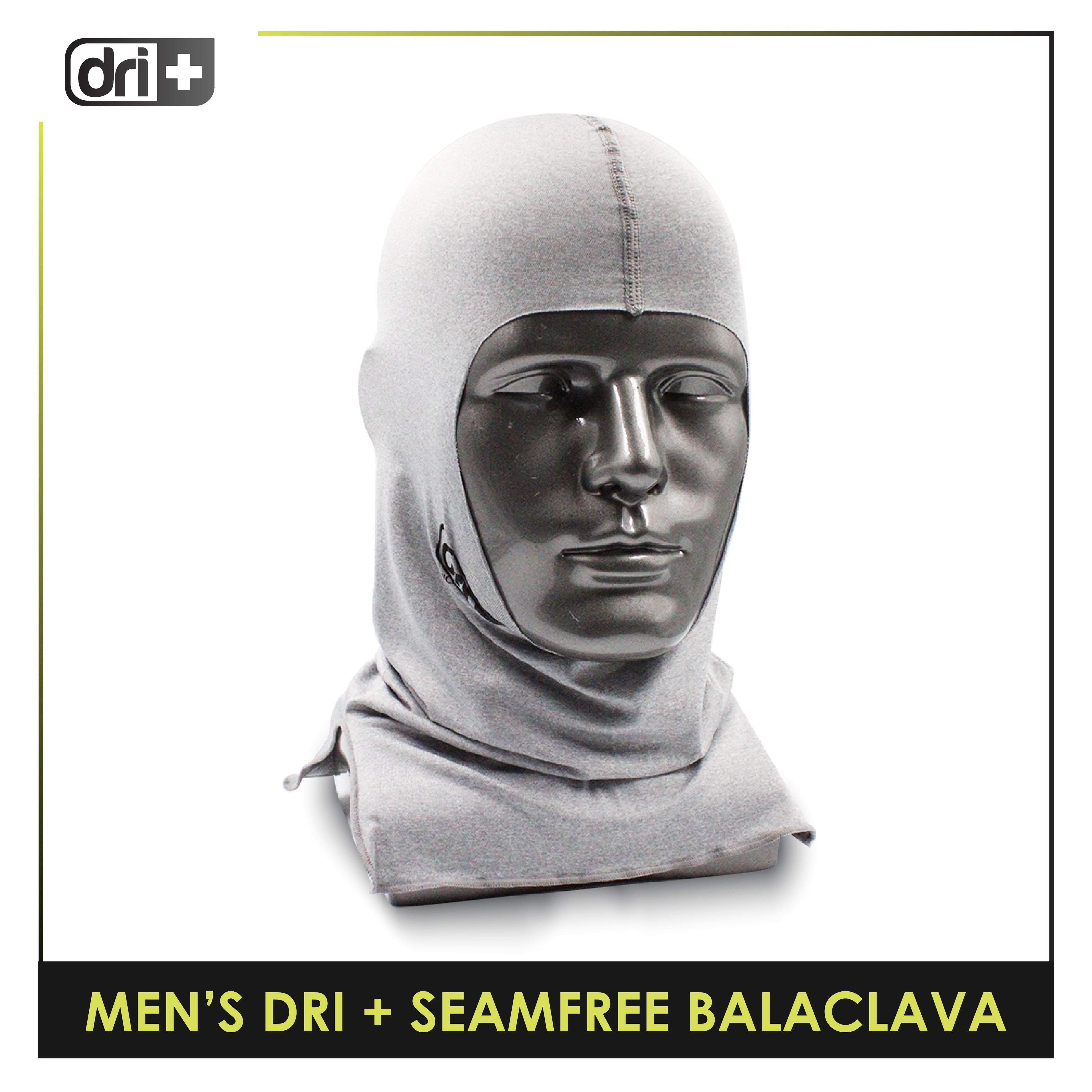 Dri Plus Men's Seamfree Washable Multi-Functional Moisture Wicking Balaclava 1 piece DMBS2401